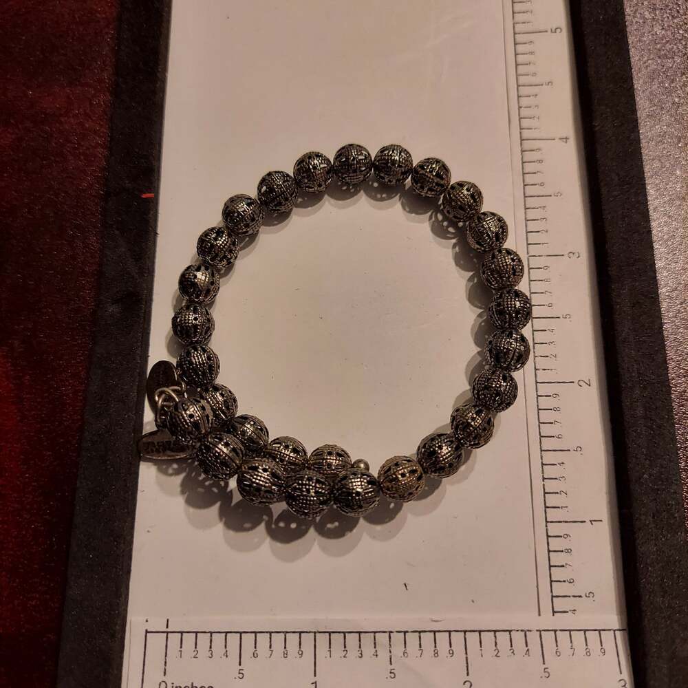 Alex and Ani Silver Tone Balls Bracelet